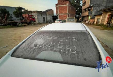水桶结冰蔬菜结霜！广州从化吕田多处气温跌破冰点