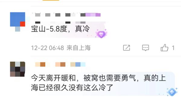 刚刚，上海刷新纪录！崇明最低-8.4℃，冰箱都比外面暖...很多人都在呼吁这件事