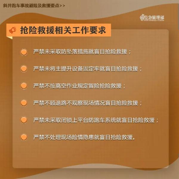 斜井跑车事故避险及救援要点