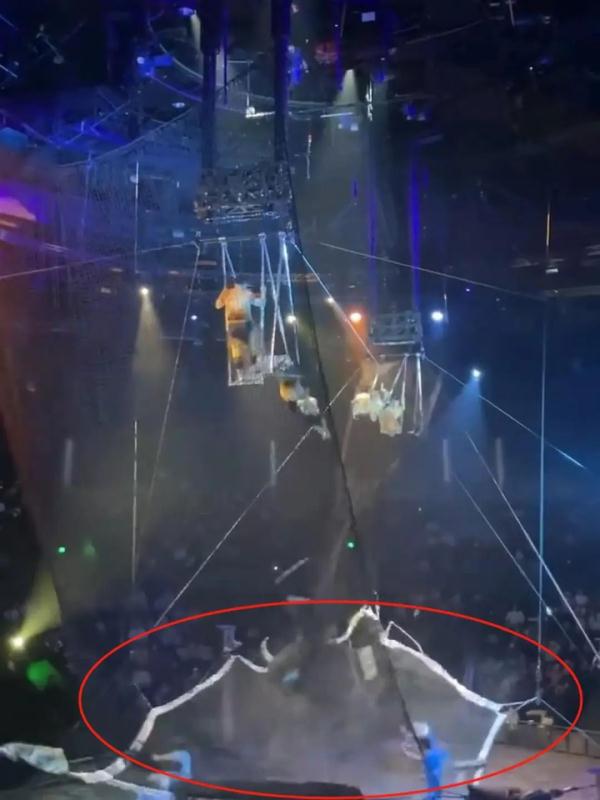 蹦床表演时演员被“弹飞”?上海马戏城回应 蹦床表演时演员被“弹飞”?上海马戏城回应