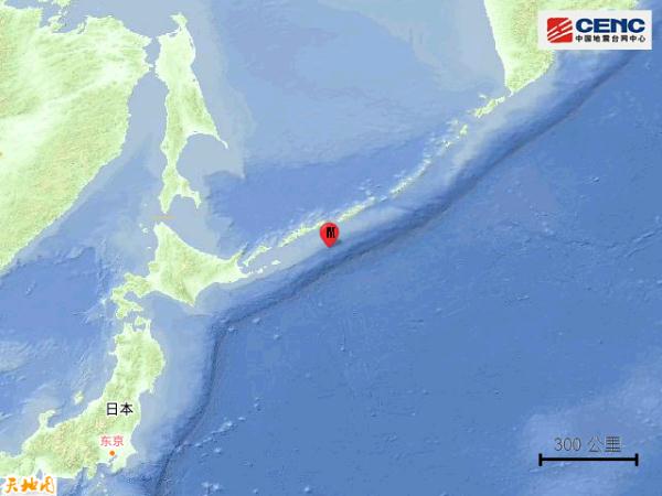 千岛群岛发生6.5级地震