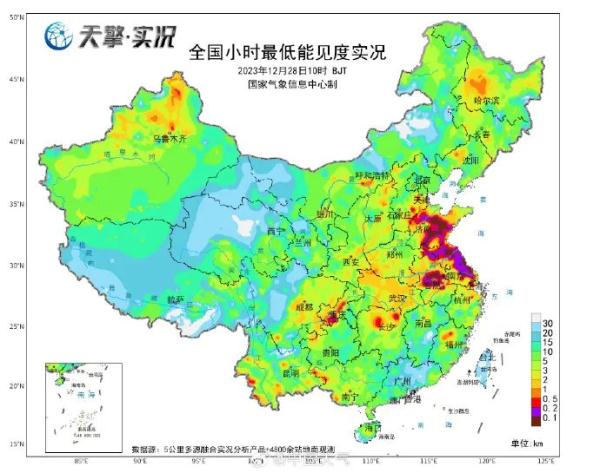 上海出现超强浓雾,还有轻度霾!元旦假期先雨后晴,弱冷空气光顾 上海出现超强浓雾,还有轻度霾!元旦假期先雨后晴,弱冷空气光顾