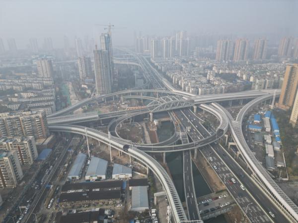 武汉友谊大道快速化改造主线高架桥建成通车 武汉友谊大道快速化改造主线高架桥建成通车