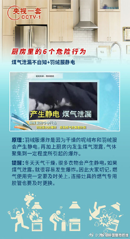 危险！千万别在厨房做这些事！