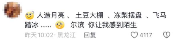 “尔滨,你让我感到陌生......” “尔滨,你让我感到陌生......”