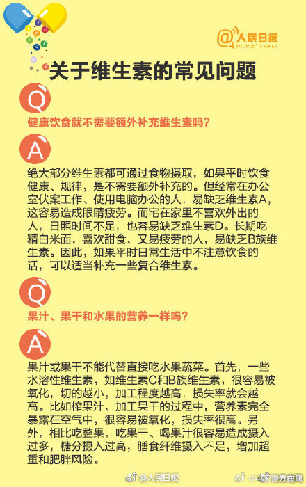 收好！科学补充维生素指南