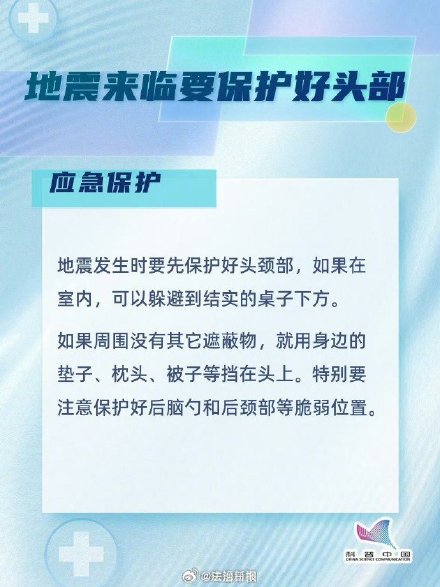 转存！冬天发生地震如何保护自己？