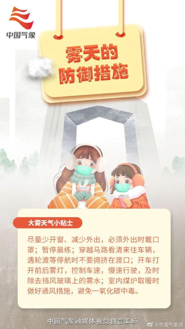 大雾预警！华北黄淮江淮及四川盆地局地能见度不足50米！