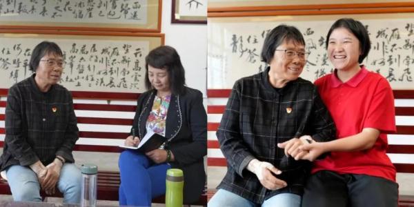 比心比耶都配合！新年合影，张桂梅和孩子们笑得一样甜……