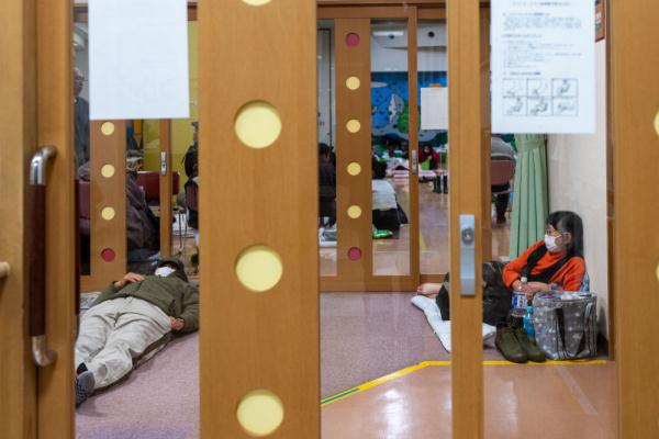 探访日本地震重灾区轮岛市临时避难所