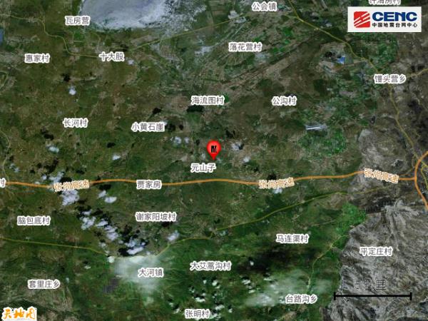 河北张家口市张北县发生2.4级地震