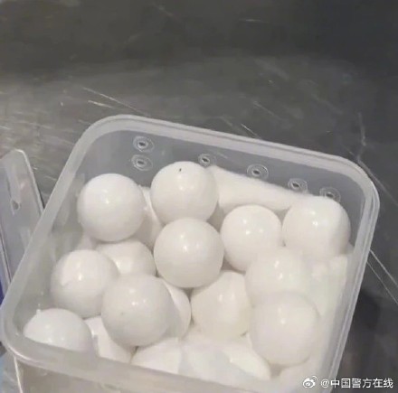 这不是汤圆，这是福建厦门海关近日截获的21枚黑帽锥尾鹦鹉蛋