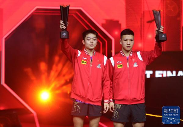 中国队包揽WTT男子总决赛单、双打冠军 中国队包揽WTT男子总决赛单、双打冠军