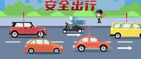 电动车“花式翘头”追尾小车！摔跤千万种，伤痛只有自己懂……