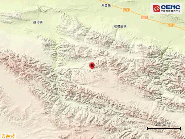 甘肃酒泉凌晨发生地震