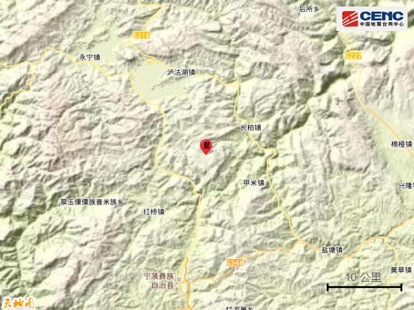 四川凉山州盐源县发生3.2级地震 四川凉山州盐源县发生3.2级地震