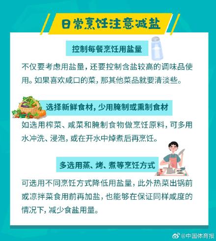 健康生活不可以太咸