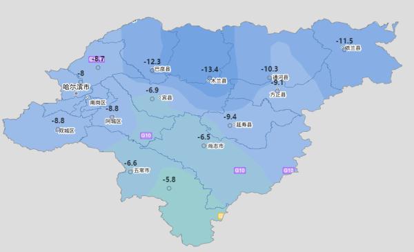 哈尔滨：明日有小雪 雪后气温骤降