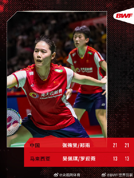 马来西亚公开赛次日国羽9胜4负 李诗沣陈雨菲晋级