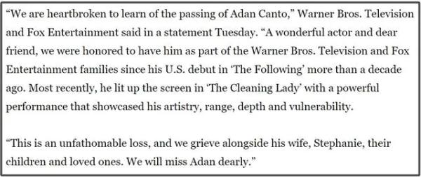 42岁好莱坞男演员不幸去世!网友:第一次听说这种癌症 42岁好莱坞男演员不幸去世!网友:第一次听说这种癌症