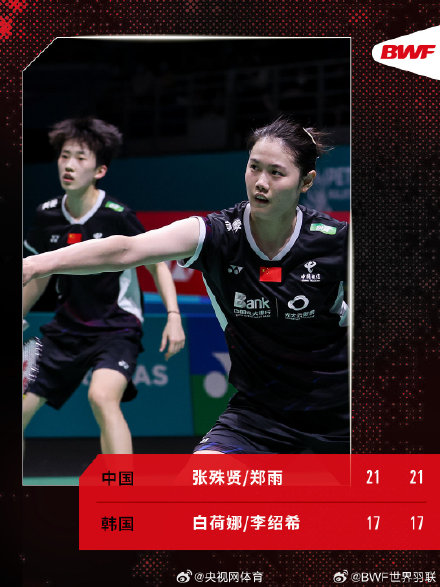 大马赛张殊贤/郑雨进决赛