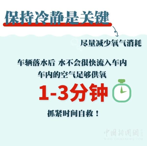 痛心！一家四口驾车侧翻落水，3人死亡！遇此如何自救？