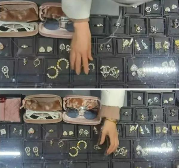 上海一女子行窃,竟用真耳环掉包真耳环! 上海一女子行窃,竟用真耳环掉包真耳环!
