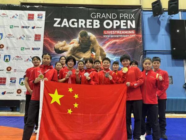 萨格勒布摔跤公开赛中国队再添两金