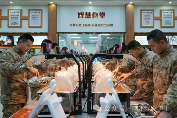 满满科技感！智慧食堂在边疆军营投入使用