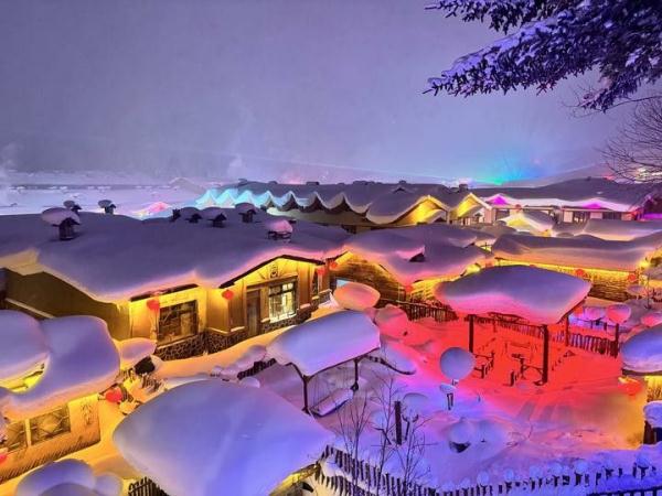 雪乡夜色惹人醉
