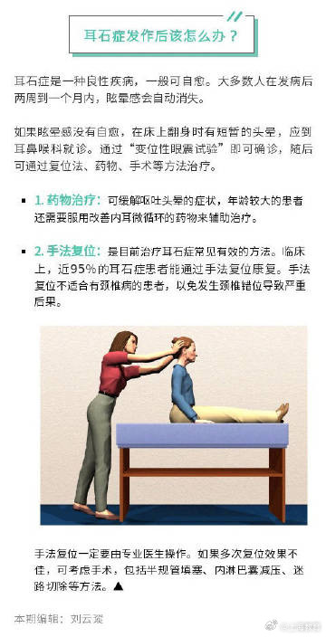 起床时头晕可能是耳石症 起床时头晕可能是耳石症