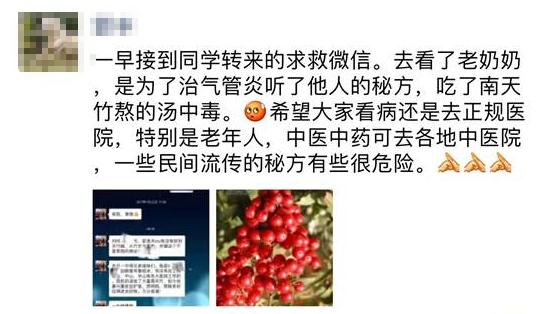 【提示】全株有毒！冬日这种常见的红色果实不能摘不能吃！