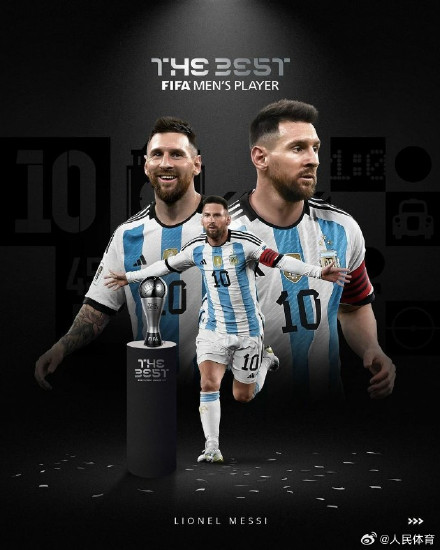 梅西蝉联世界足球先生