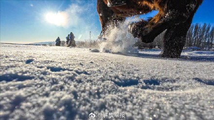 超酷体验!新战士骑马踏雪巡逻边关 超酷体验!新战士骑马踏雪巡逻边关