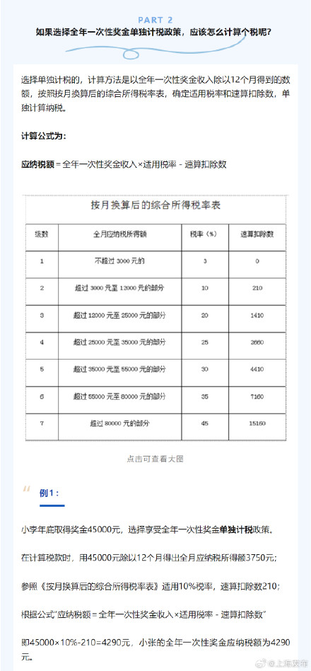 全年一次性奖金个税政策延续到2027年 ,该怎么缴个税更划算?快来看看吧→ 全年一次性奖金个税政策延续到2027年 ,该怎么缴个税更划算?快来看看吧→