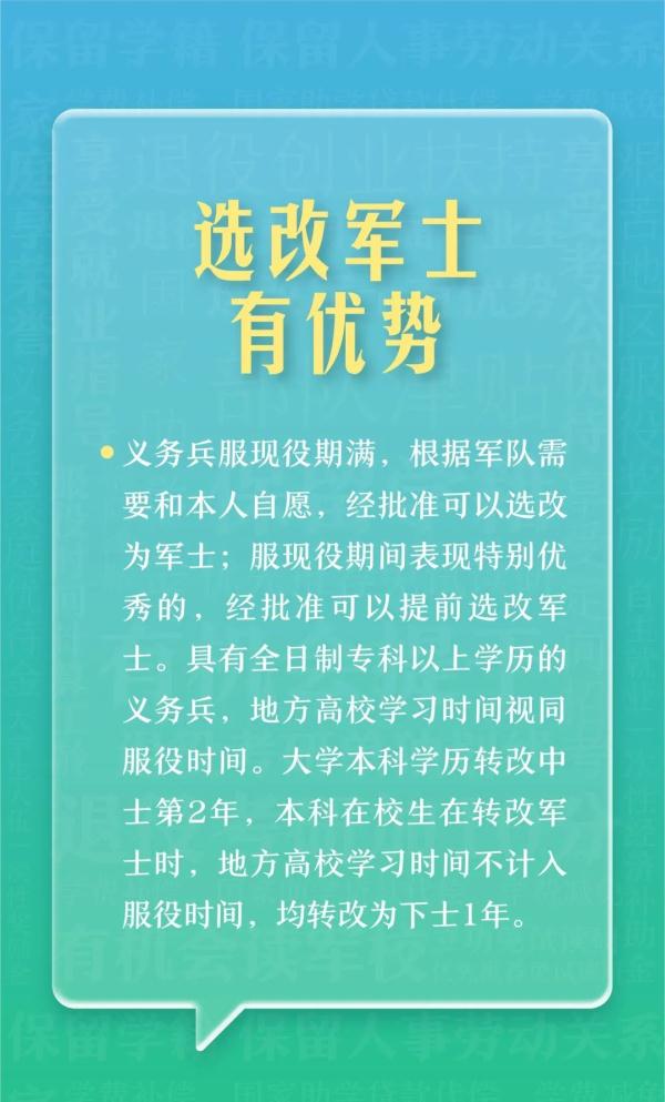 @本科生，2024年参军享受这些优待