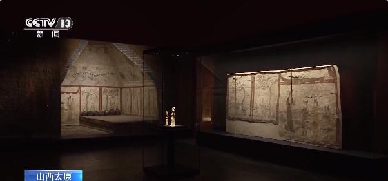 古人也会“剪刀手”?!郭行墓壁画首次对外展出 古人也会“剪刀手”?!郭行墓壁画首次对外展出