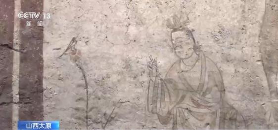 古人也会“剪刀手”?!郭行墓壁画首次对外展出 古人也会“剪刀手”?!郭行墓壁画首次对外展出