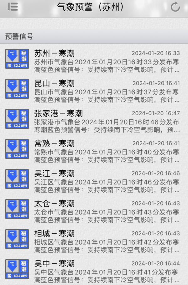 刚刚，苏州迎来2024年第一场雪！