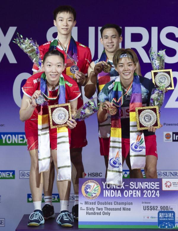 印度羽毛球公开赛：蒋振邦/魏雅欣获混双亚军