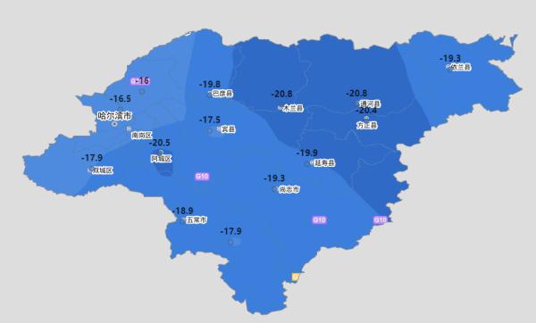 寒冷升级！哈尔滨最低气温接近-30℃