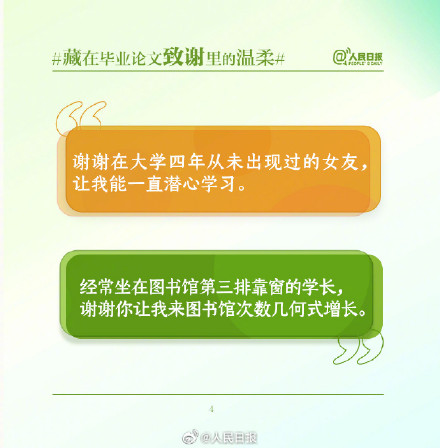 又“皮”又感动!大学生毕业论文致谢里有世间温柔 又“皮”又感动!大学生毕业论文致谢里有世间温柔