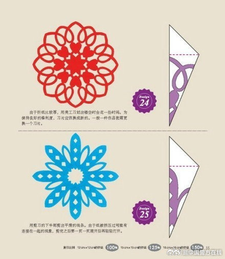 一组简单有趣的剪纸教程，新年到了一起剪窗花