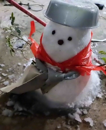 看雪不出省，广东河源多地飘雪现北国风光