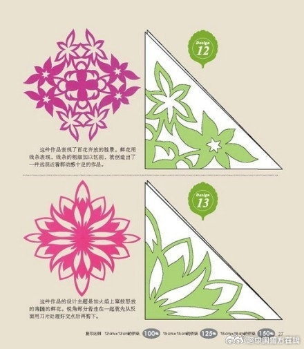 一组简单有趣的剪纸教程，新年到了一起剪窗花