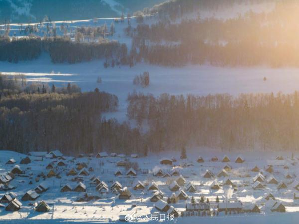 雪后的新疆禾木美如冬日童话
