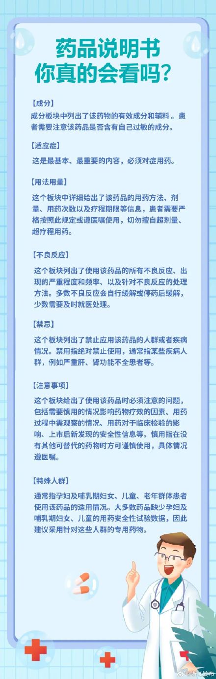 吃药前，说明书上的这些内容要注意