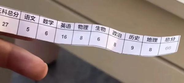 “初中妹妹8科成绩总分66”一事引热议，当事人回应