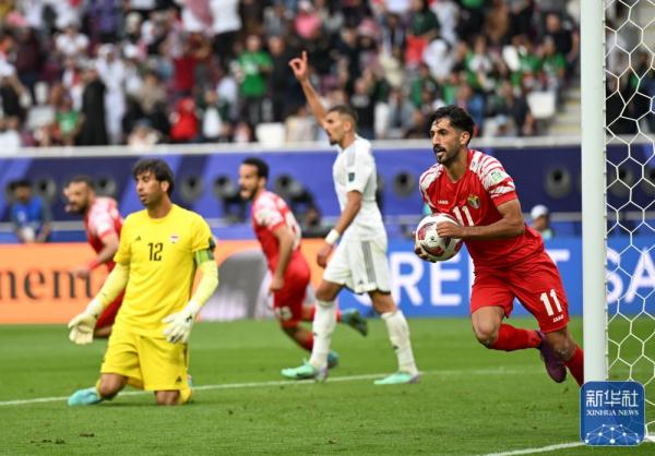 亚洲杯|约旦队晋级八强 亚洲杯|约旦队晋级八强
