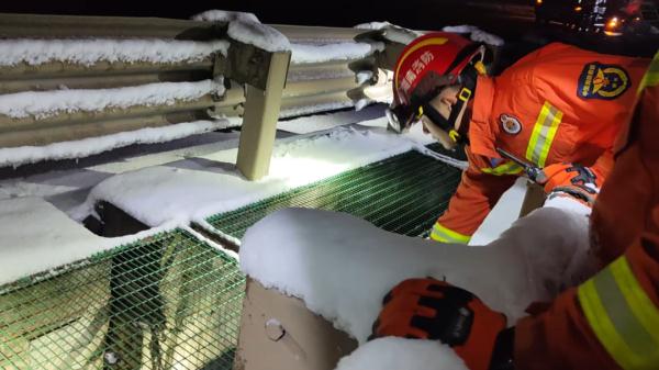 高速堵车“休息下”，一家四口坠下10米高桥